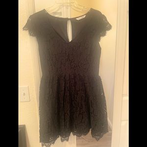 Black lace dress